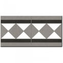 Vives Octagon White Border Tile 15.8cm x 31.6cm
