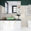 Octagonal White Gold 30cmx 30cm (9.5cm x 9.5cm) Mosaic
