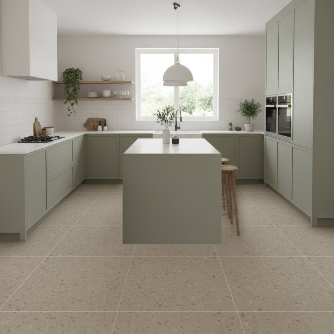 Oikos Terrazo Beige Matt 60cm x 60cm Wall & Floor Tile