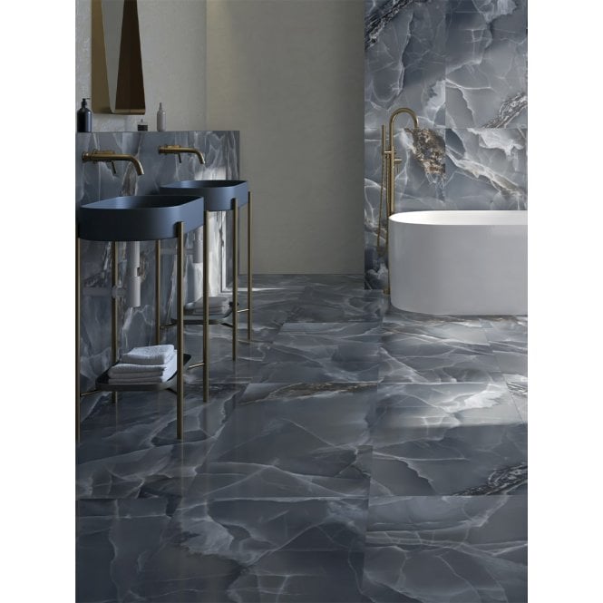 Onyx Agate Blue 60cm x 120cm Wall and Floor Tile