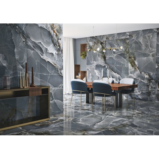 Onyx Agate Blue 60cm x 120cm Wall and Floor Tile