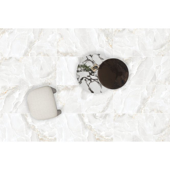 Onyx Agate Silver 60cm x 120cm Wall and Floor Tile