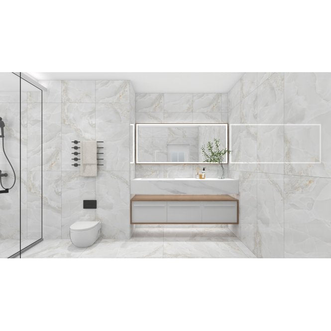 Onyx Agate Silver 60cm x 120cm Wall and Floor Tile