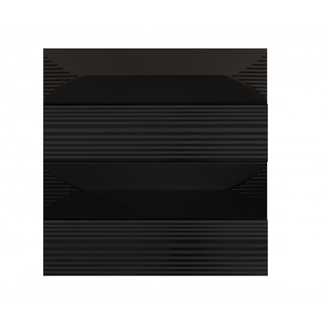 Ophelia Black (6cm x 24cm) 24.3cm x 24cm Mosaic Tile
