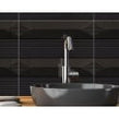 Ophelia Black (6cm x 24cm) 24.3cm x 24cm Mosaic Tile