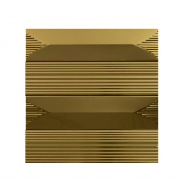 Ophelia Gold (6cm x 24cm) 24.3cm x 24cm Mosaic Tile