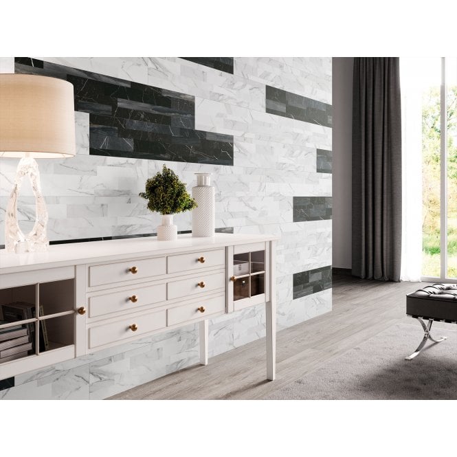 Ordesa Blanco 20cm x 120cm Wall Tile