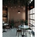 Orion Metallic Brick Rose Gold 28cm Wall Tile