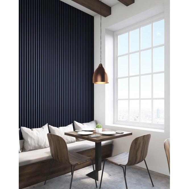 Oxford Blue Acoustic Wood Panel 240cm x 60cm x 21mm