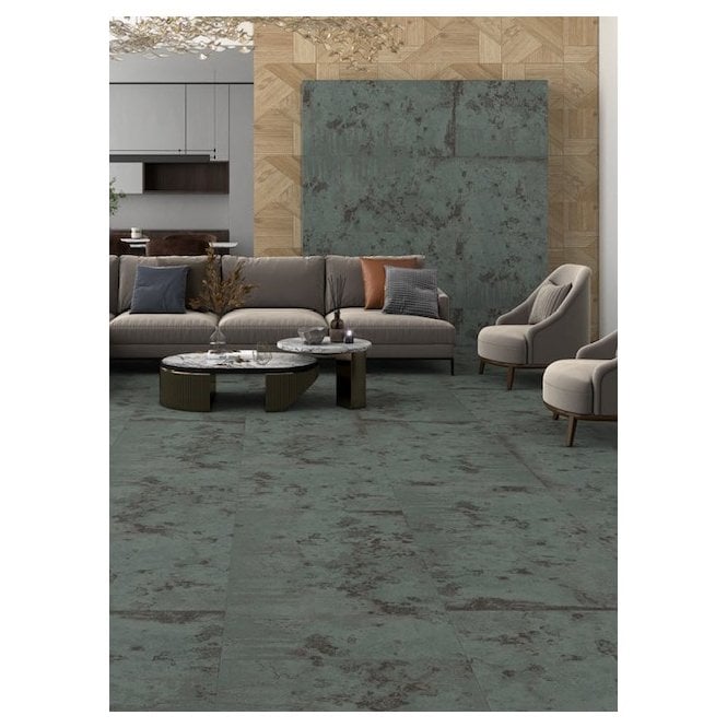 Oxide Turquesa Semi Lapp 60cm x 60cm Floor Tile