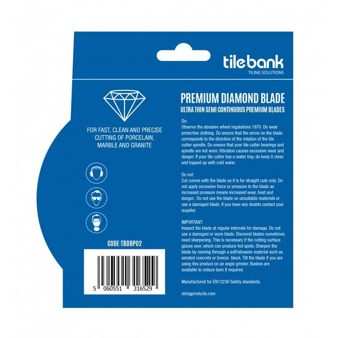 Tile Bank P02 Wet Diamond Blade 115mm x 22mm