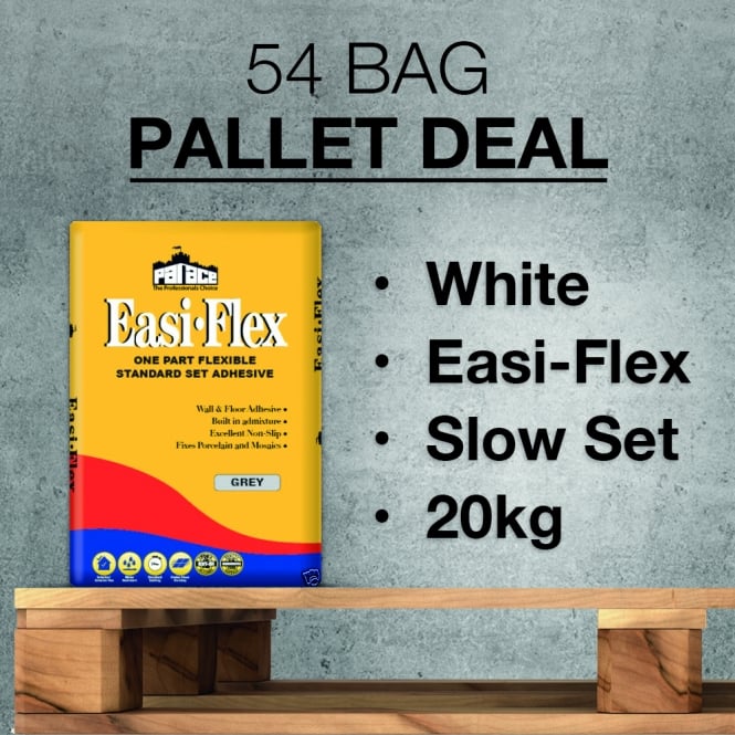 Palace Easi-Flex Adhesive 20kg White PALLET DEAL 54 Bags
