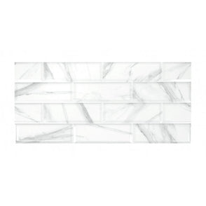 Palatina White Decor 30cm x 60cm Wall Tile