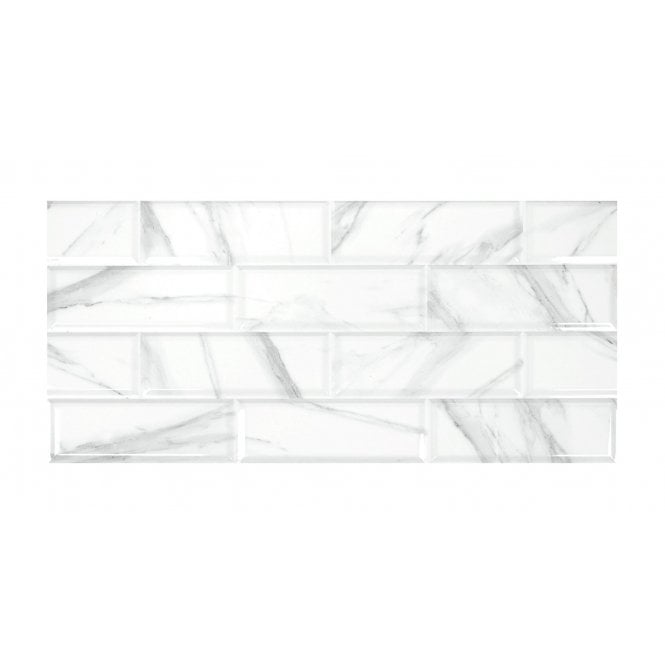 Palatina White Decor 30cm x 60cm Wall Tile