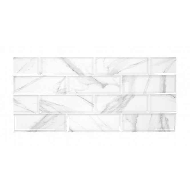Palatina White Decor 30cm x 60cm Wall Tile