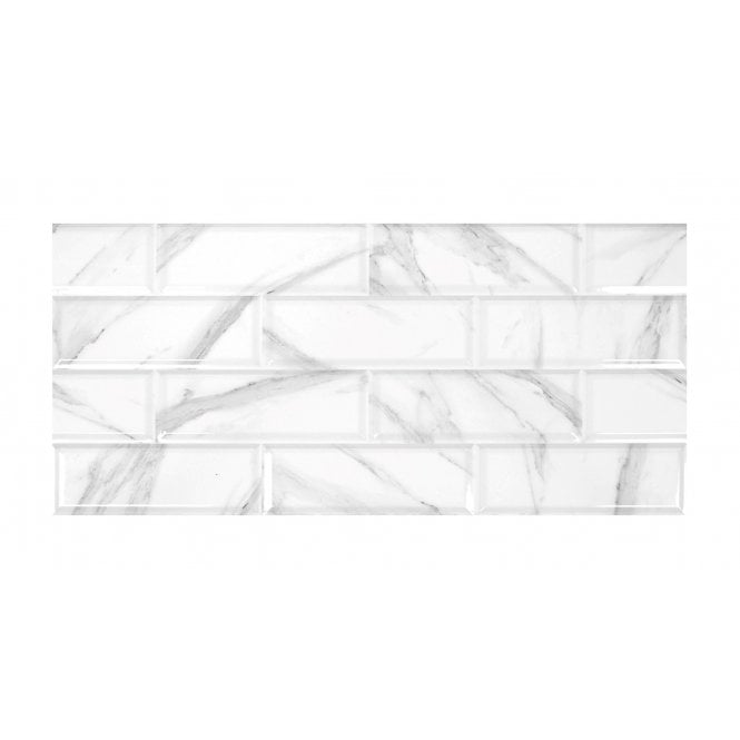 Palatina White Decor 30cm x 60cm Wall Tile