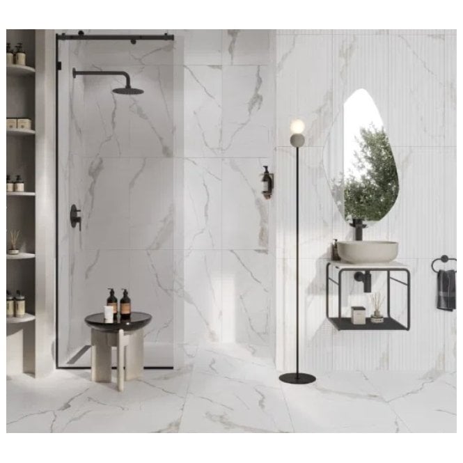Pamena White 40cm x 80cm Wall Tile