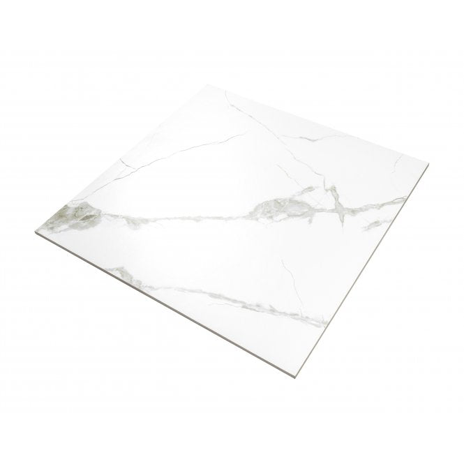 Pamena White 60cm x 60cm Wall and Floor Tile