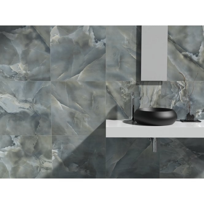 Paradise Turquoise Onyx Matt 60cm x 60cm Wall & Floor