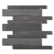 Paros Dark Grey Interlocking 29.5cm x 33.2cm Mosaic Tile
