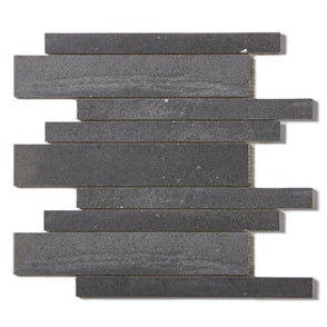 Paros Dark Grey Interlocking 29.5cm x 33.2cm Mosaic Tile