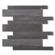 Paros Dark Grey Interlocking 29.5cm x 33.2cm Mosaic Tile