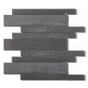 Paros Dark Grey Interlocking 29.5cm x 33.2cm Mosaic Tile