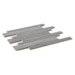 Paros Dark Grey Interlocking 29.5cm x 33.2cm Mosaic Tile