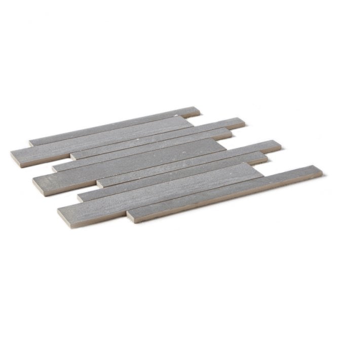 Paros Dark Grey Interlocking 29.5cm x 33.2cm Mosaic Tile
