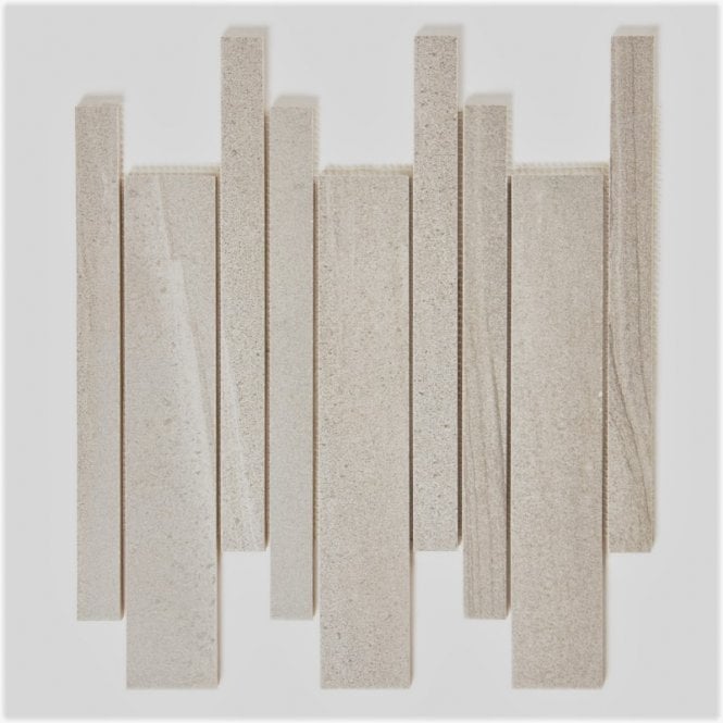 Paros Taupe Interlocking 29.5cm x 33.2cm Mosaic Tile