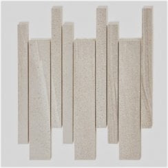 Paros Taupe Interlocking 29.5cm x 33.2cm Mosaic Tile
