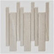 Paros Taupe Interlocking 29.5cm x 33.2cm Mosaic Tile