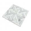 Parquet Carrara & Thassos White 30.5cm x 30.5cm Mosaic Tile