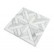 Parquet Carrara & Thassos White 30.5cm x 30.5cm Mosaic Tile