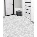 Parquet Carrara & Thassos White 30.5cm x 30.5cm Mosaic Tile