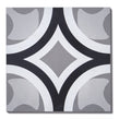 Italian Design Patchwork B&W 01 20cm x 20cm Wall & Floor Tile