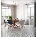 Italian Design Patchwork B&W 03 20cm x 20cm Wall & Floor Tile