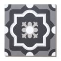 Italian Design Patchwork B&W 04 20cm x 20cm Wall & Floor Tile
