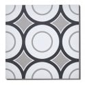 Italian Design Patchwork B&W 05 20cm x 20cm Wall & Floor Tile