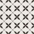 Patchwork Clover Black 29.8cm x 29.8cm Wall & Floor Tile