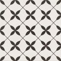 Patchwork Clover Black 29.8cm x 29.8cm Wall & Floor Tile