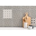 Patchwork Clover Grey 29.8cm x 29.8cm Wall & Floor Tile