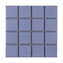Payan Square Airforce Blue (7.3cm x 7.3cm) 30.5cm x 30.5cm Mosaic Tile