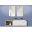 Payan Square Airforce Blue (7.3cm x 7.3cm) 30.5cm x 30.5cm Mosaic Tile