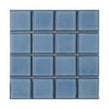 Payan Square Cyan Blue (7.3cm x 7.3cm) 30.5cm x 30.5cm Mosaic Tile