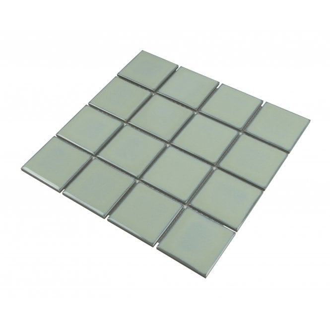 Payan Square Mint Green (7.3cm x 7.3cm) 30.5cm x 30.5cm Mosaic Tile