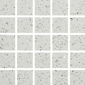 Gulfstone Pearl White Quartz 30cm x 30cm (4.8cm x 4.8cm) Mosaic Tile