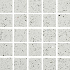 Gulfstone Pearl White Quartz 30cm x 30cm (4.8cm x 4.8cm) Mosaic Tile