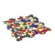 Pebble Multicolour 31cm x 32cm Wall & Floor tile