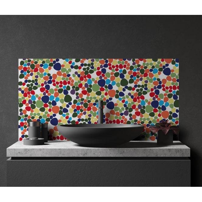 Pebble Multicolour 31cm x 32cm Wall & Floor tile